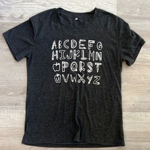 Women’s Alphabet Teacher Shirt